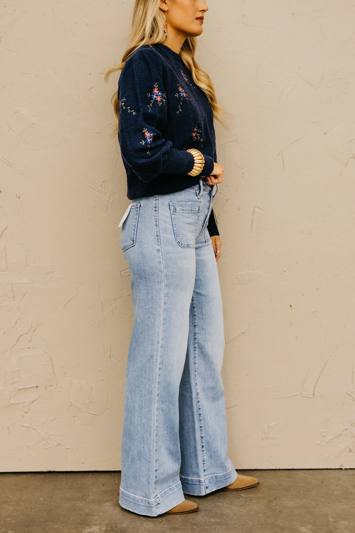 Flying Monkey | The Sara Patch Pocket Trouser Denim