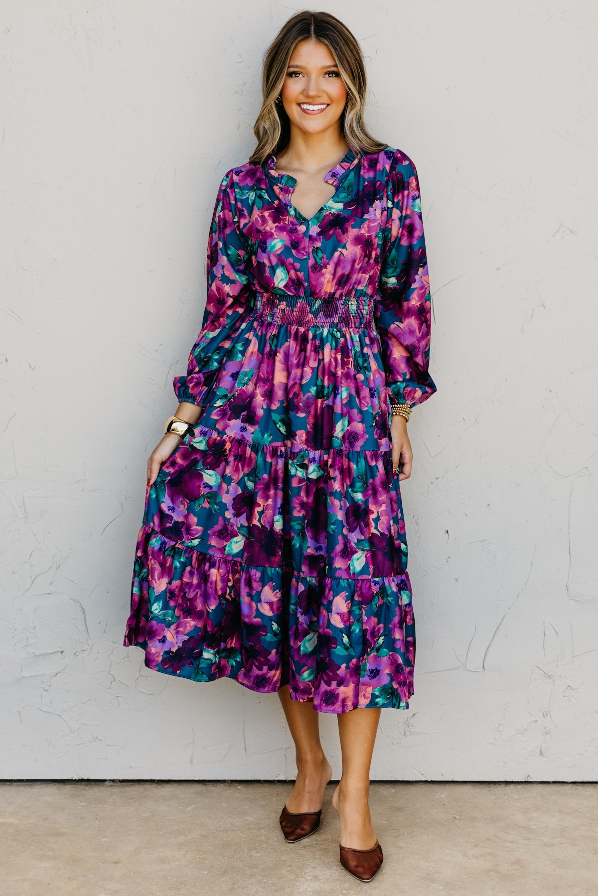 The Mistie Tiered Midi Dress