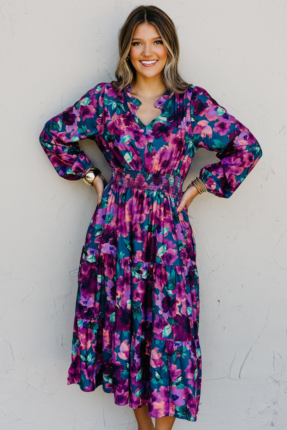 The Mistie Tiered Midi Dress