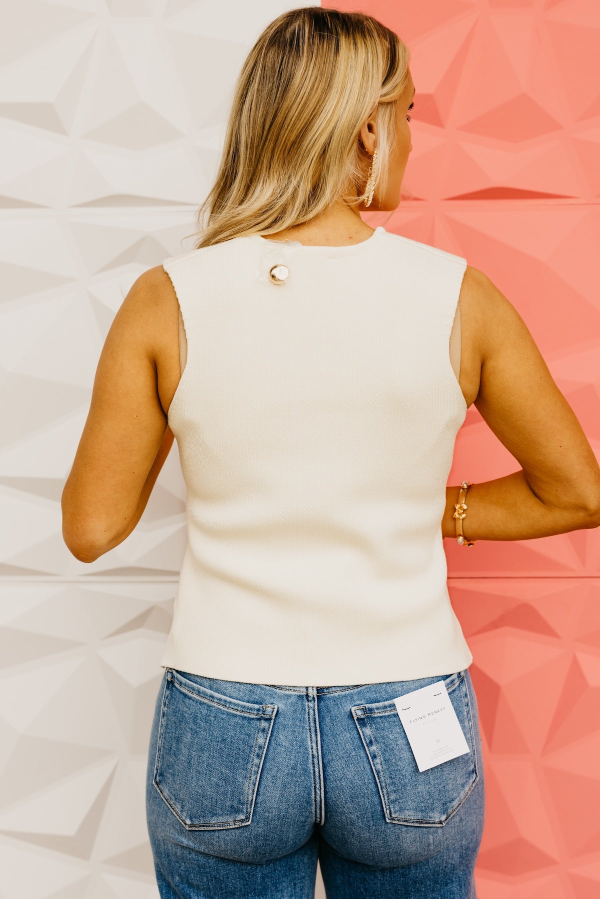 The Sayge Button Sweater Vest