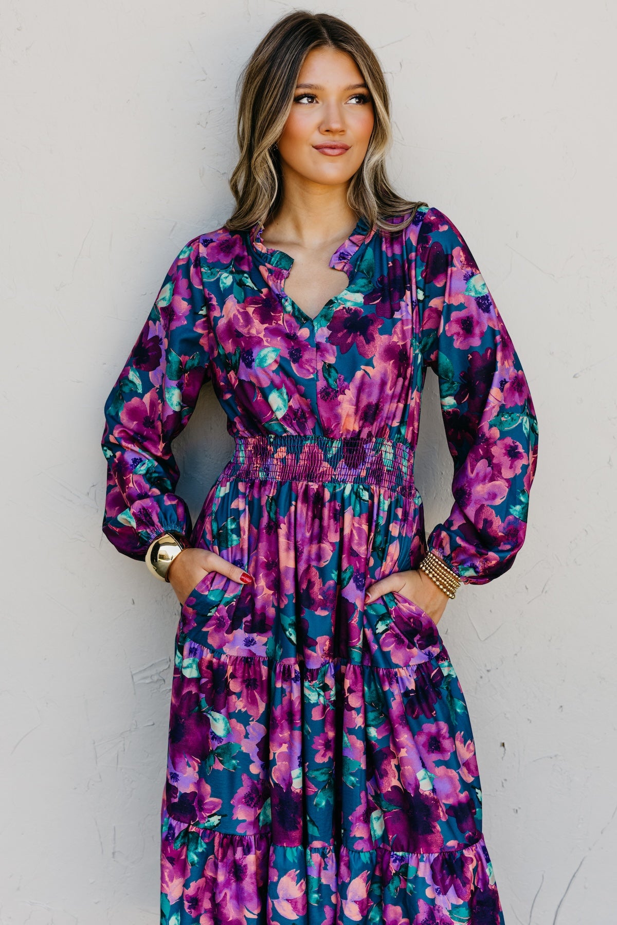The Mistie Tiered Midi Dress