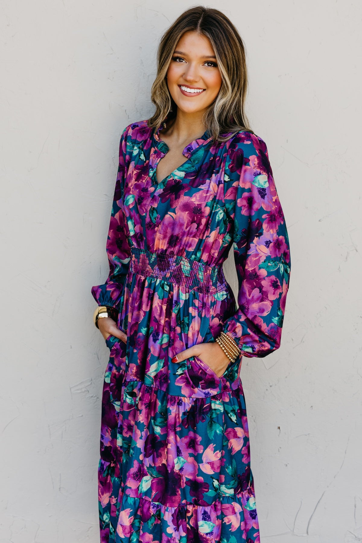 The Mistie Tiered Midi Dress