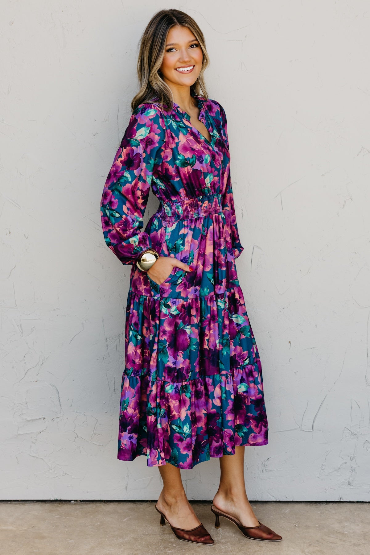 The Mistie Tiered Midi Dress