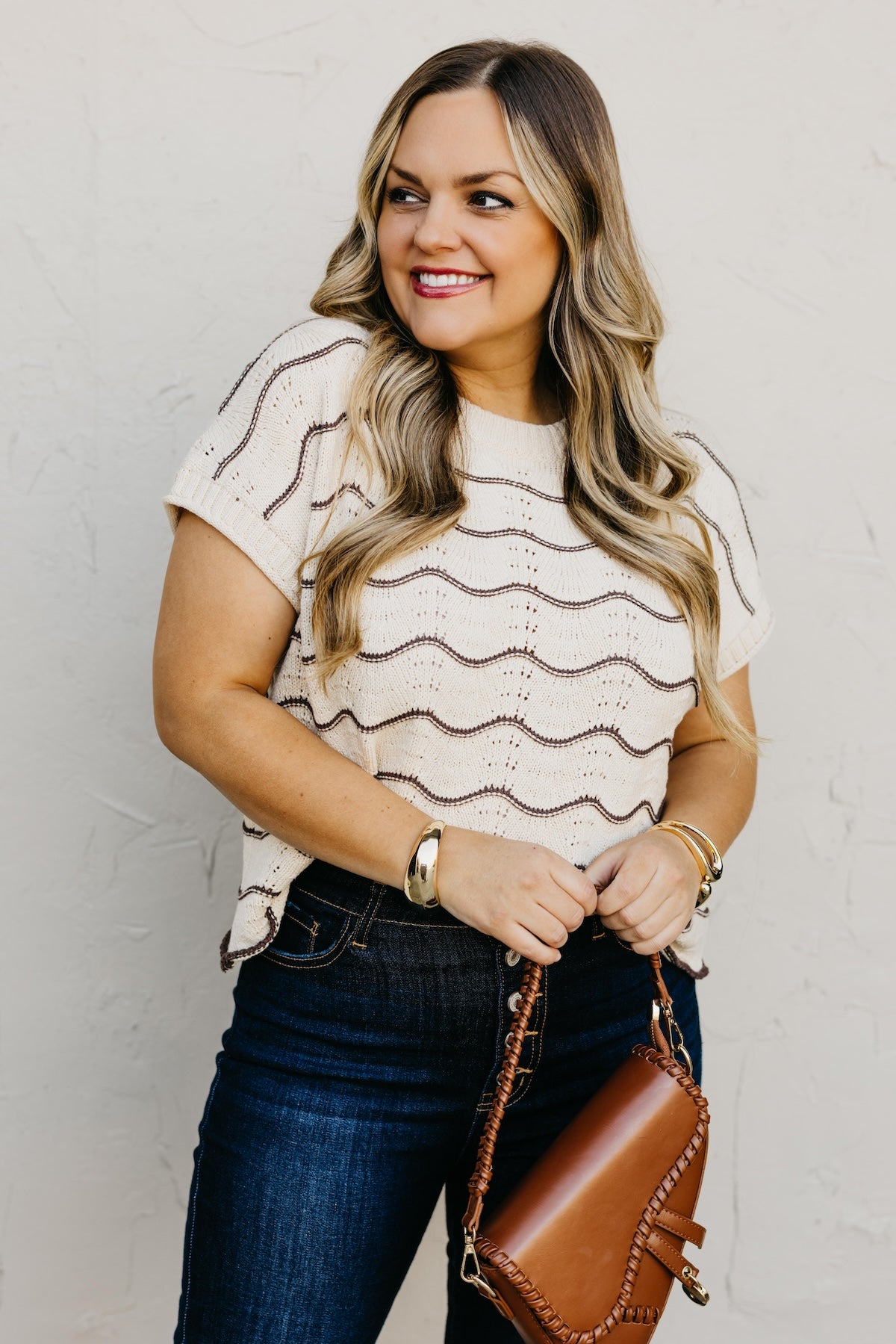 The Maddie Scalloped Sweater Top