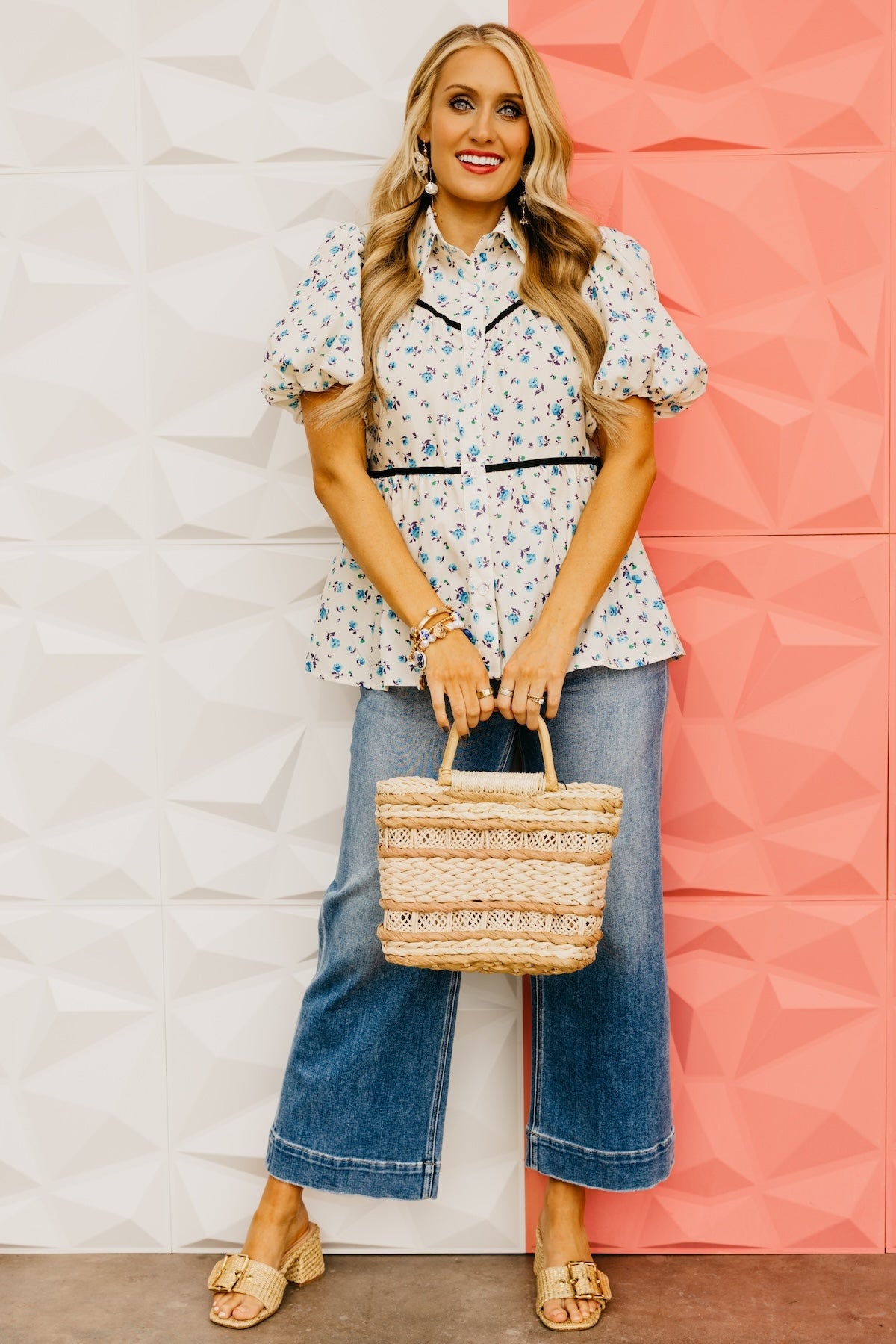 The Jase Floral Puff Sleeve Blouse