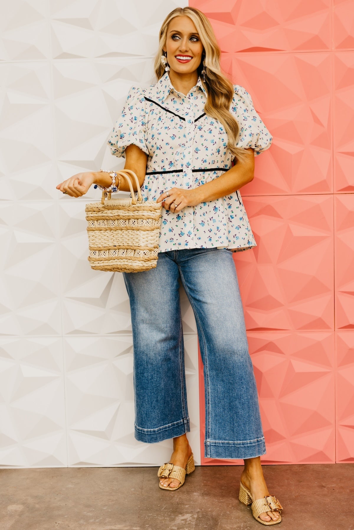 The Jase Floral Puff Sleeve Blouse