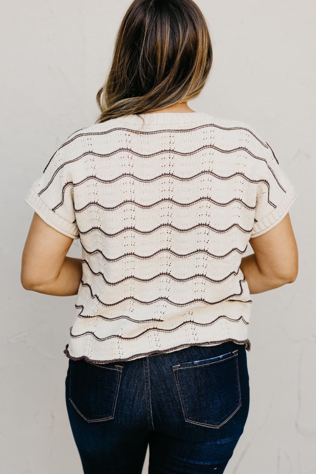 The Maddie Scalloped Sweater Top