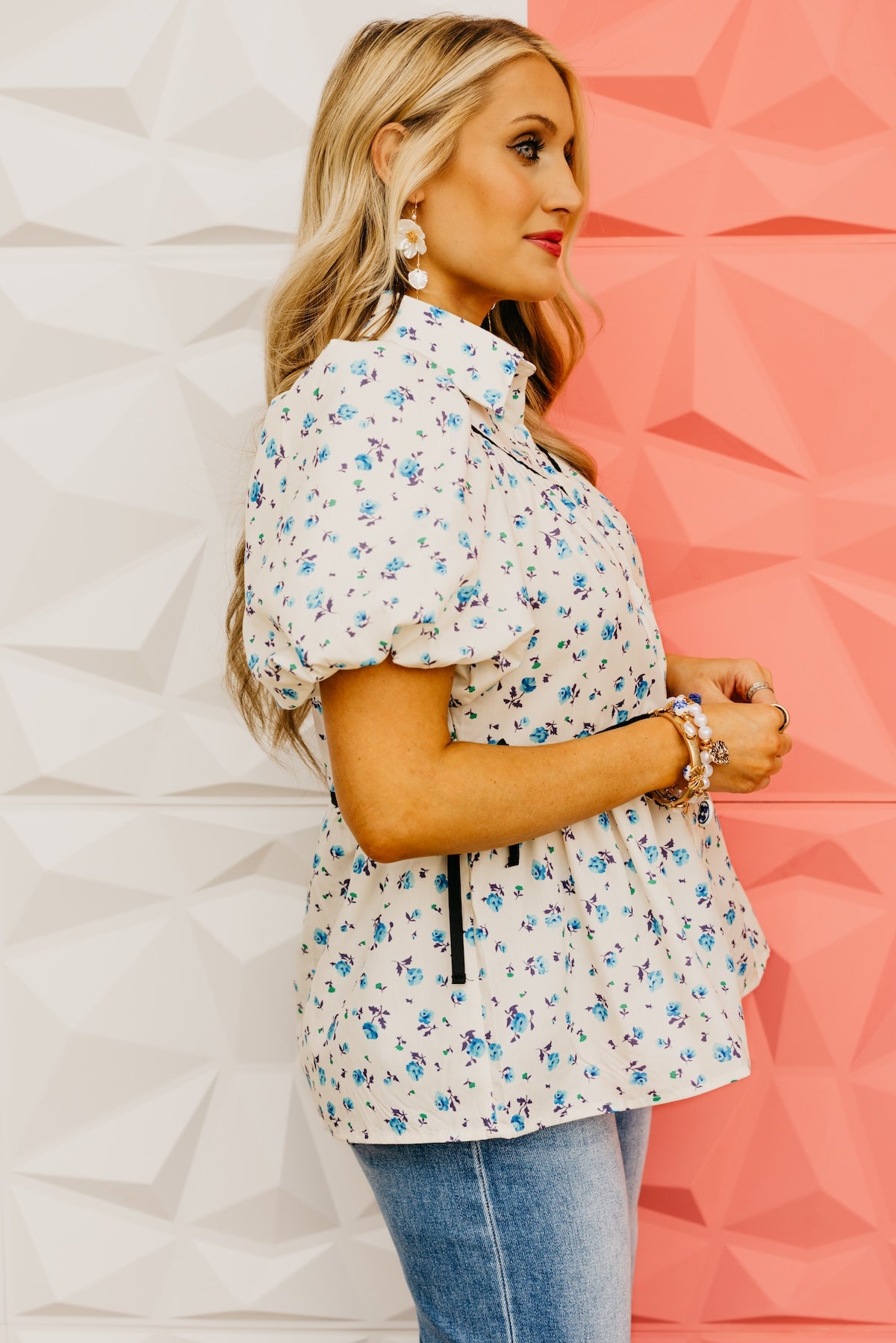 The Jase Floral Puff Sleeve Blouse