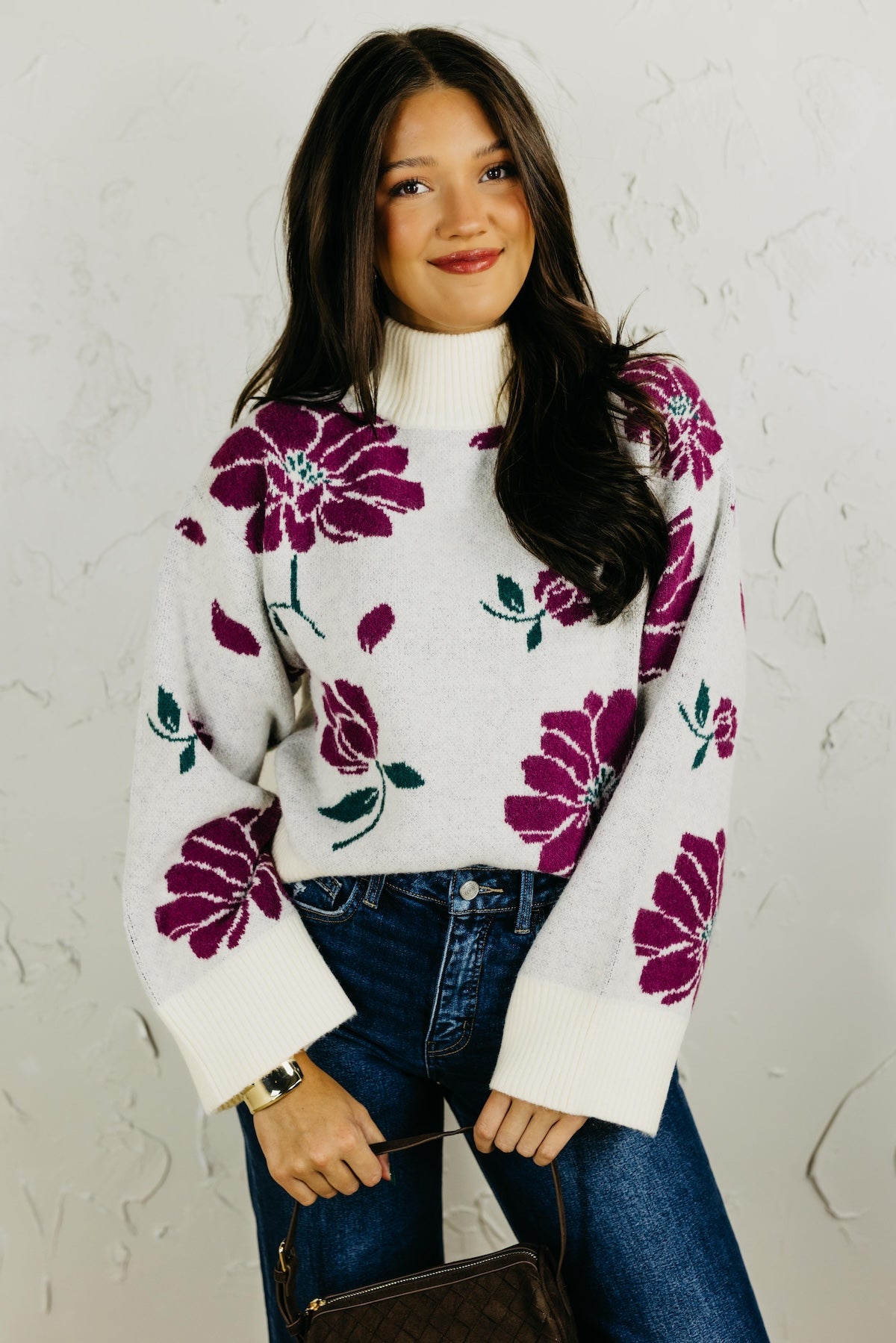 The Sandra Floral Sweater