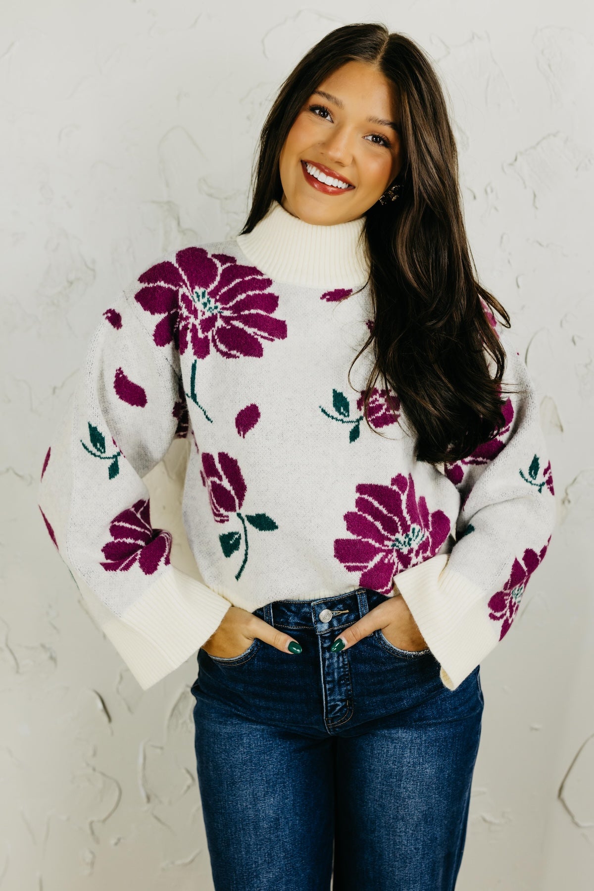 The Sandra Floral Sweater