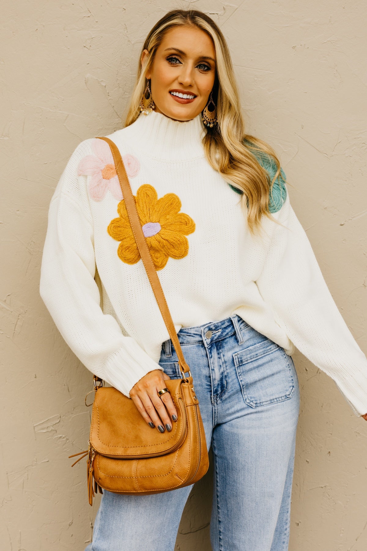 The Remy Floral Motif Sweater