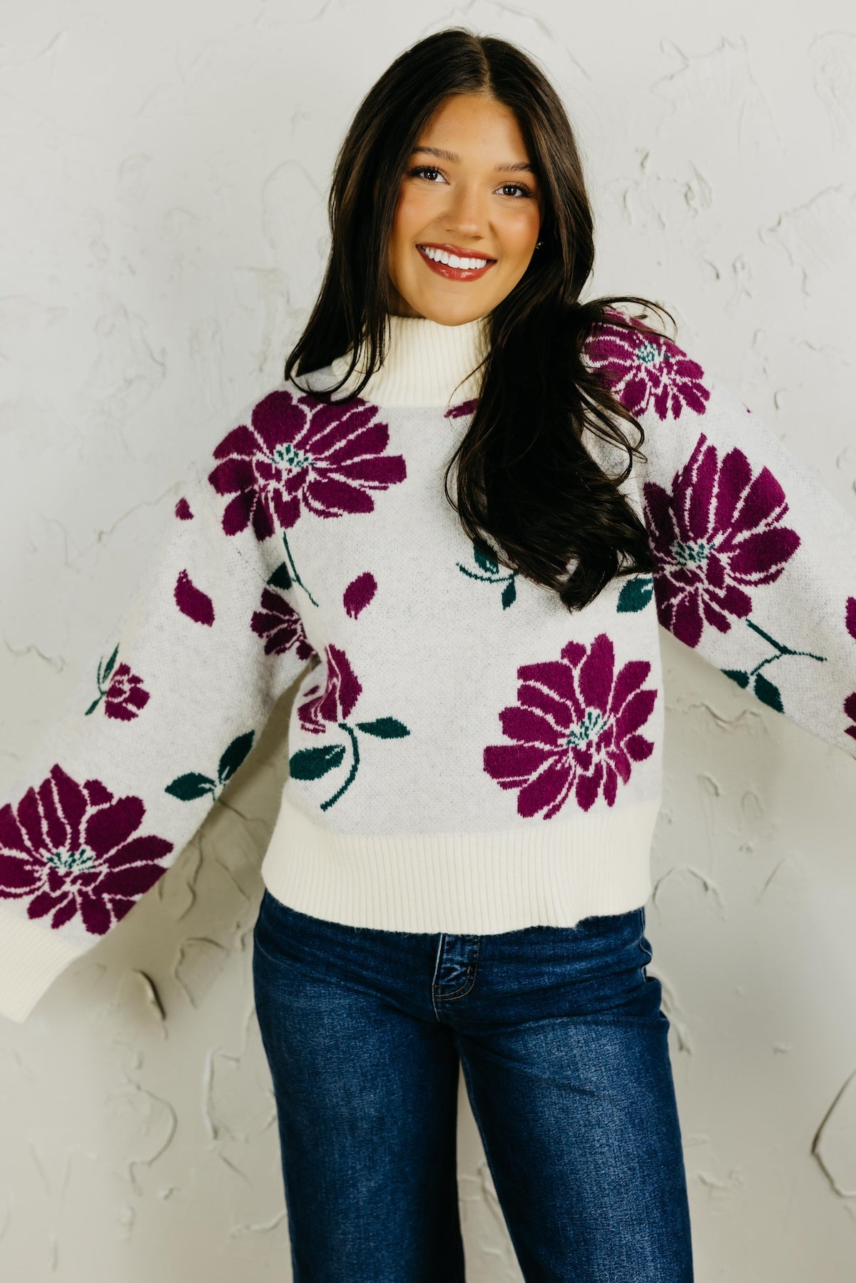 The Sandra Floral Sweater