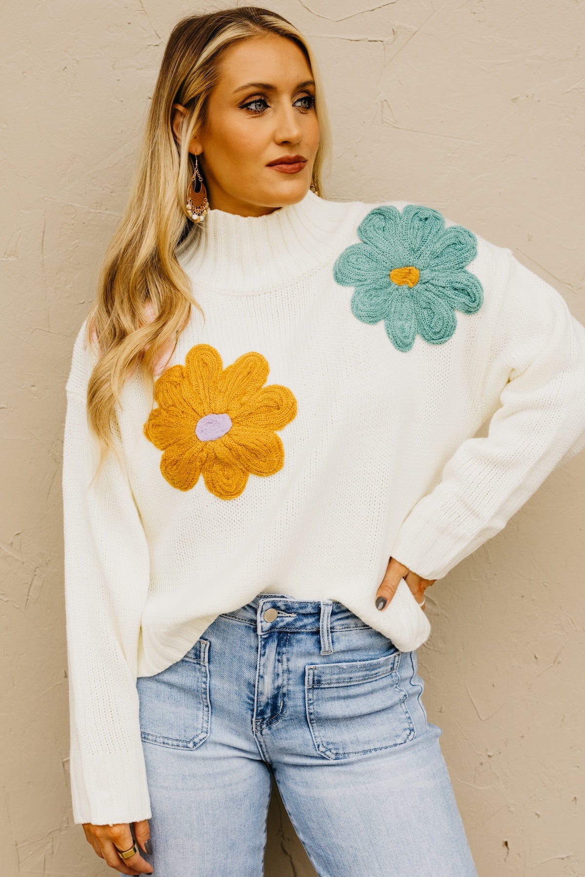 The Remy Floral Motif Sweater