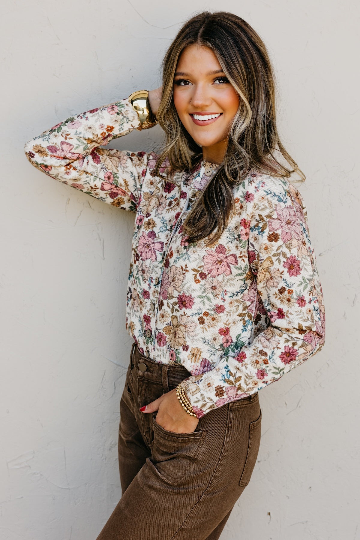 The Rhys Floral Sweater Cardigan