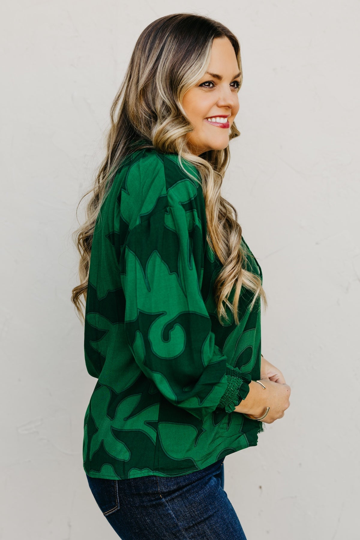 The Weylin Abstract Tassel Blouse