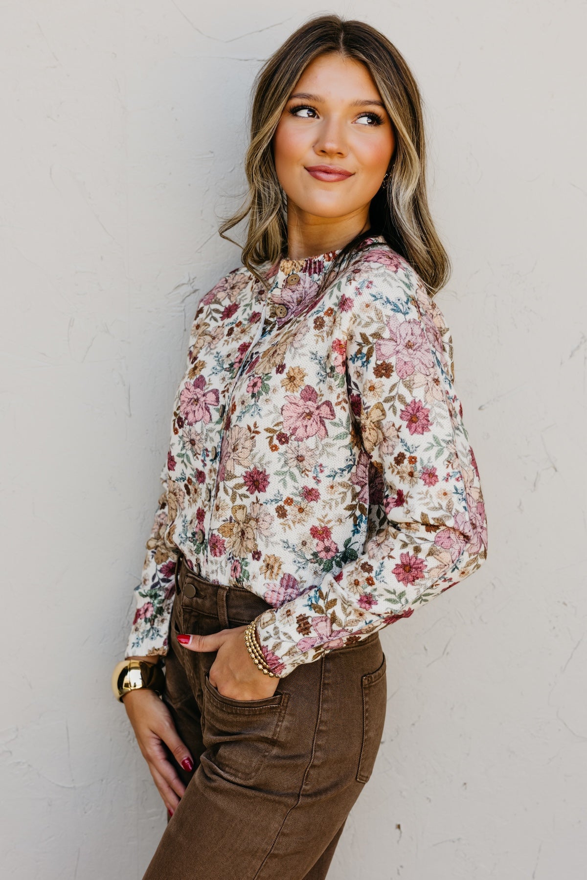 The Rhys Floral Sweater Cardigan