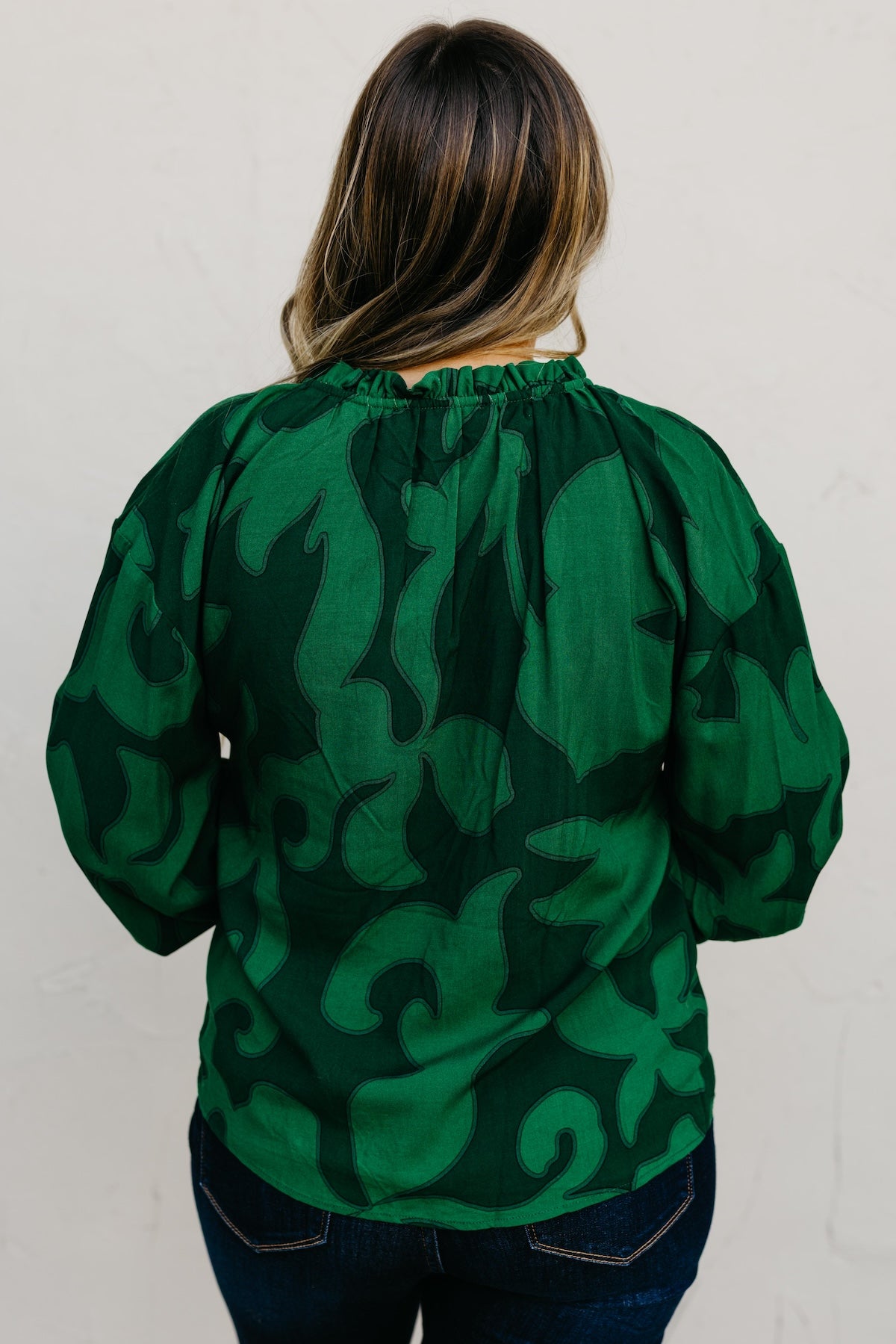 The Weylin Abstract Tassel Blouse