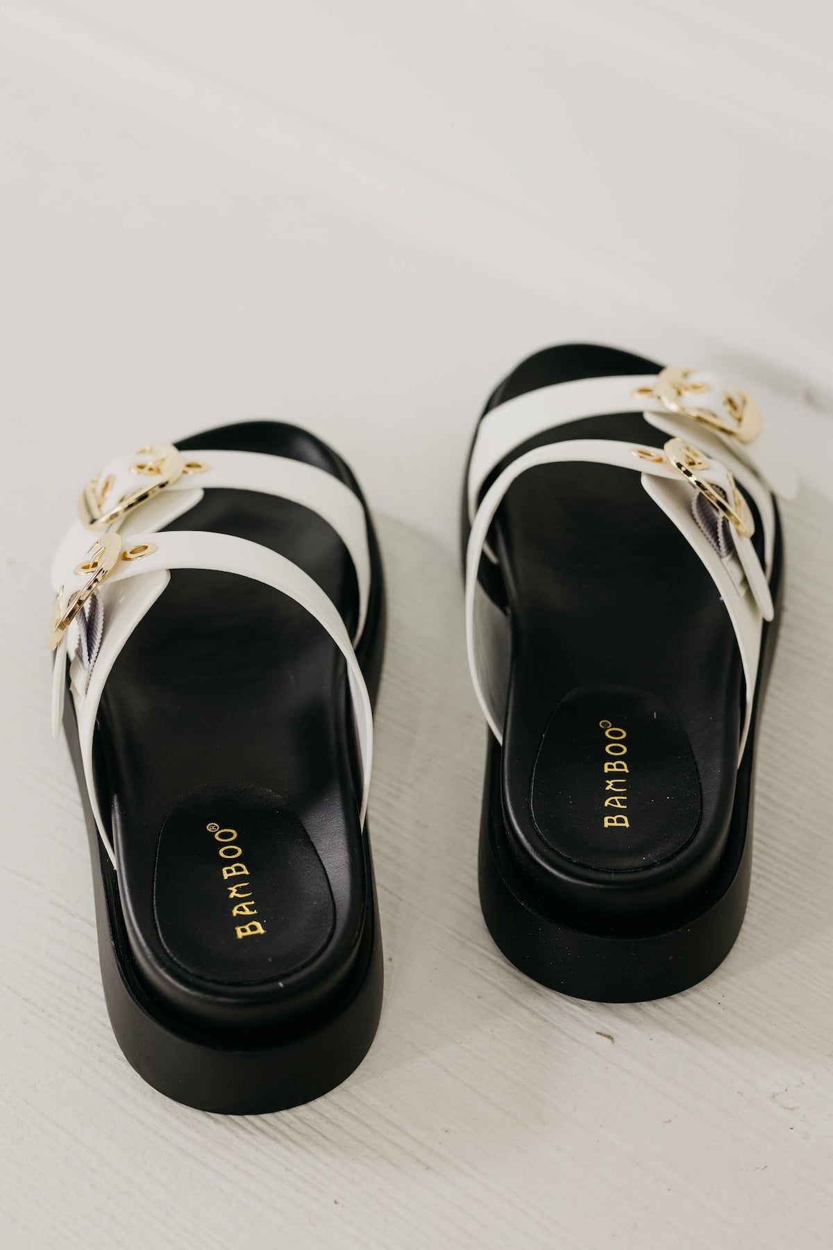The Hottie Chunky Slip On Two Strap Sandal