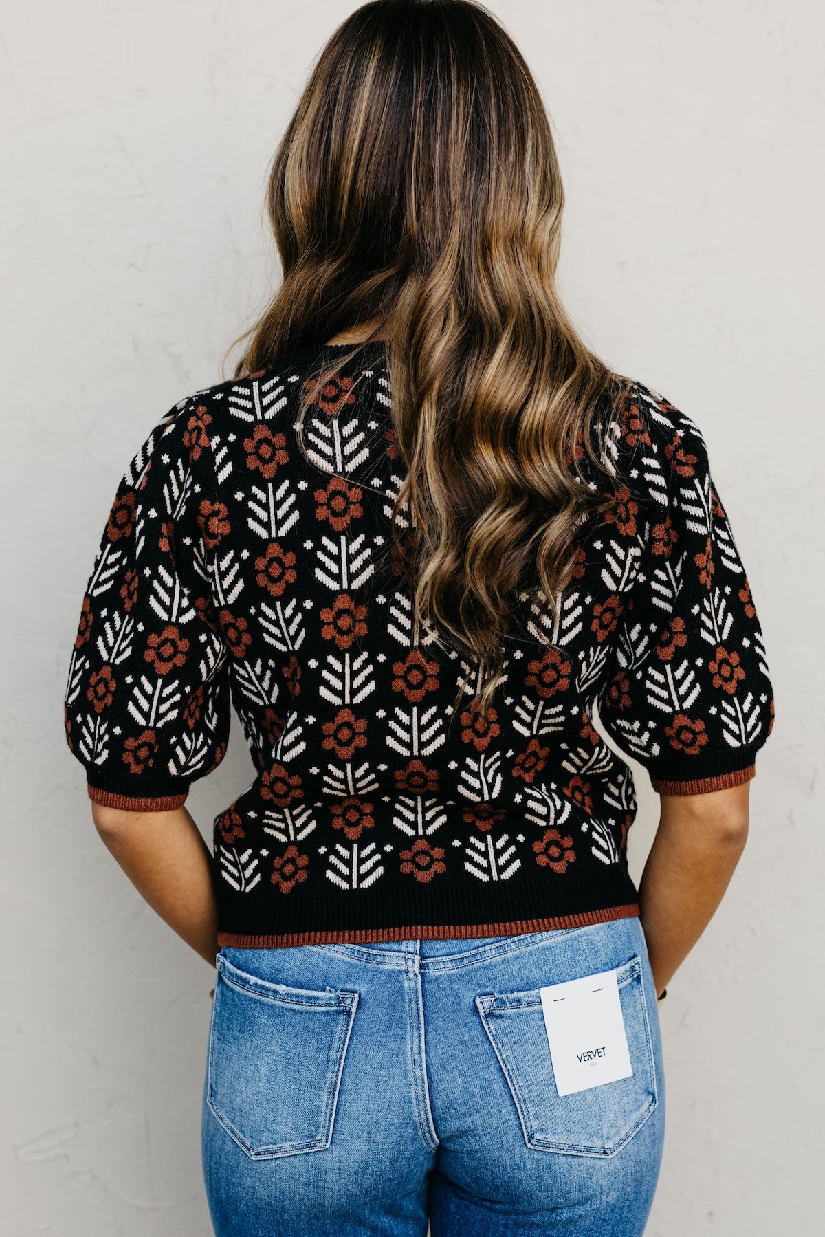 The Chris Floral Sleeve Sweater