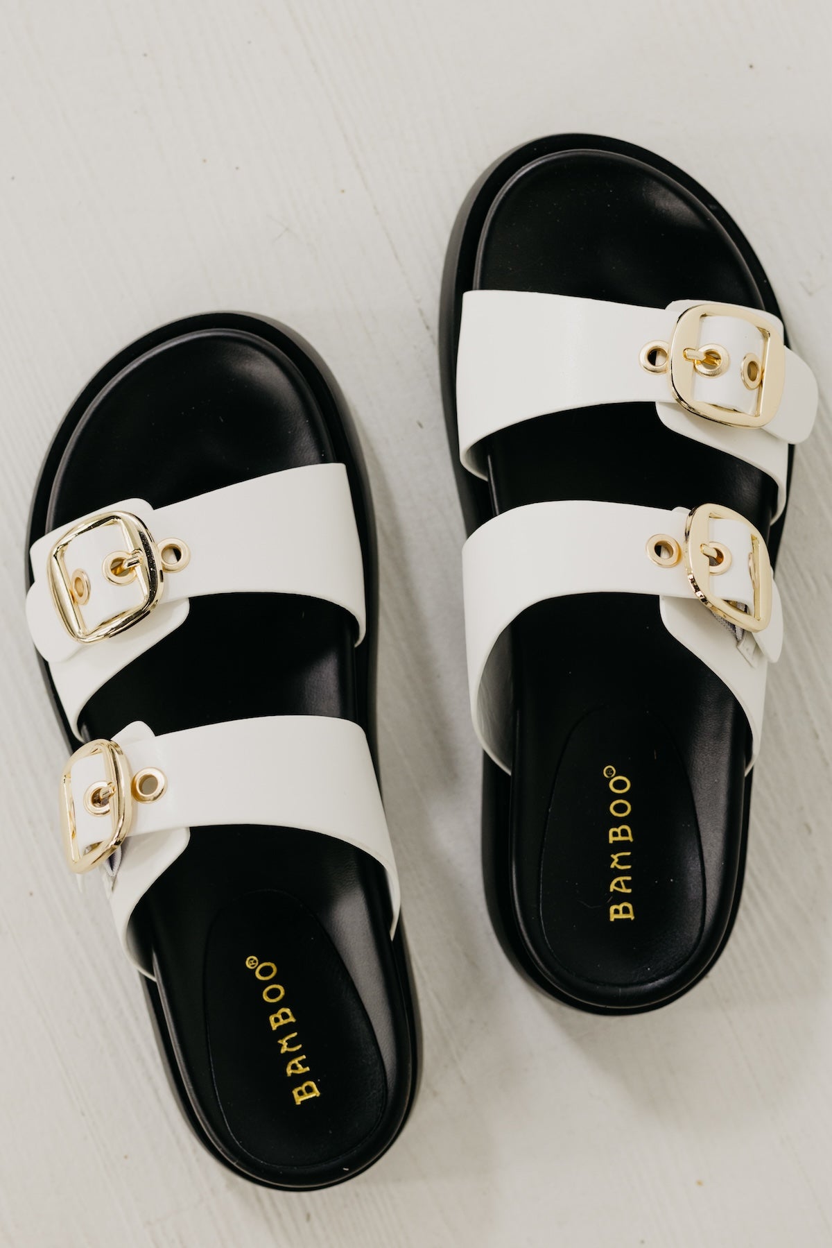 The Hottie Chunky Slip On Two Strap Sandal