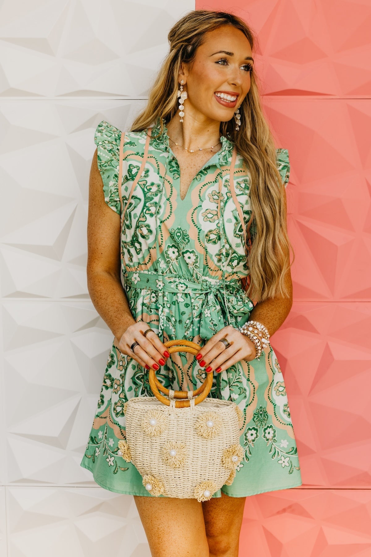 The Cecelia Medallion Print Mini Dress