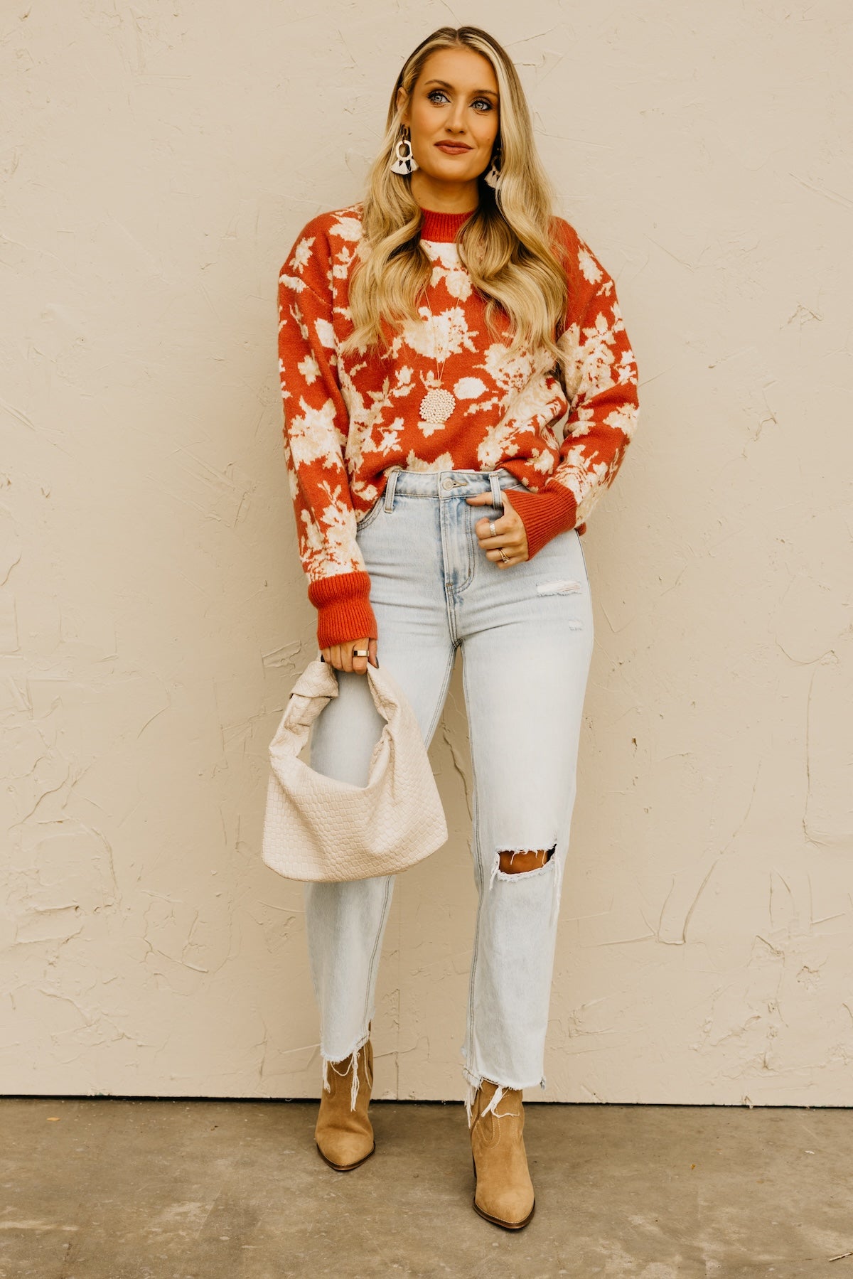 The Ruby Floral Sweater