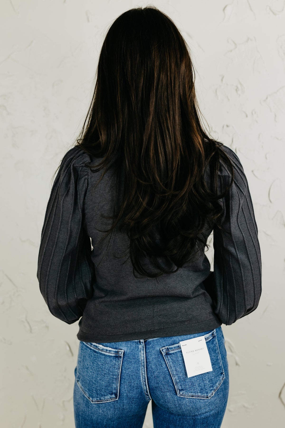 The Aleesia Pleated Puff Sleeve Sweater