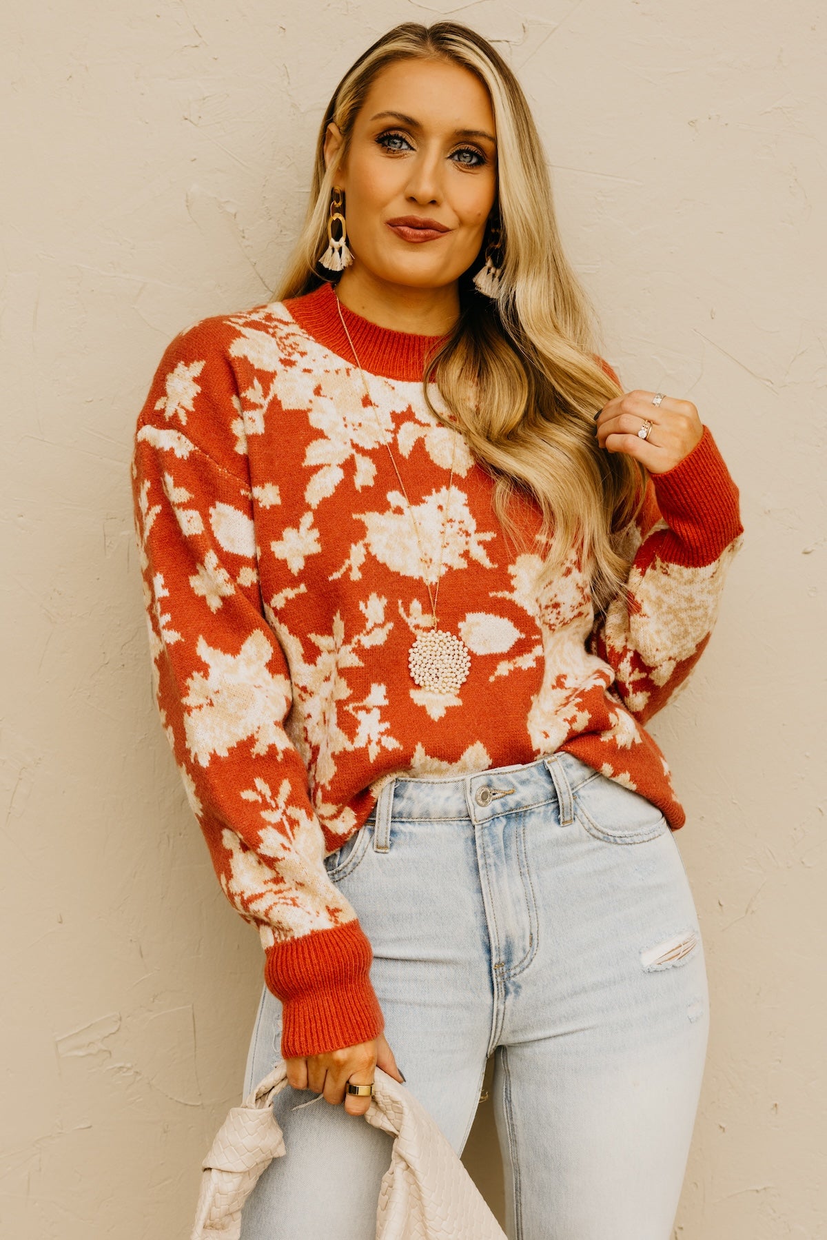 The Ruby Floral Sweater