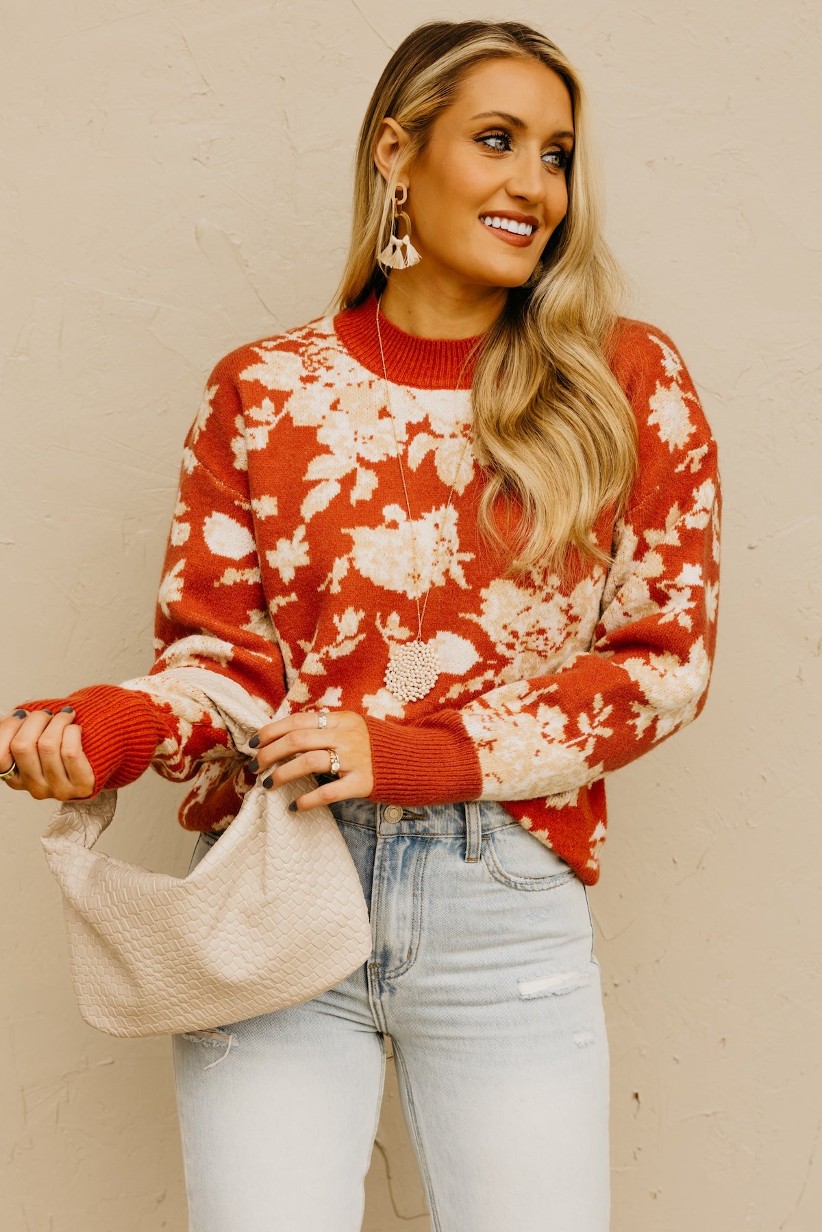 The Ruby Floral Sweater