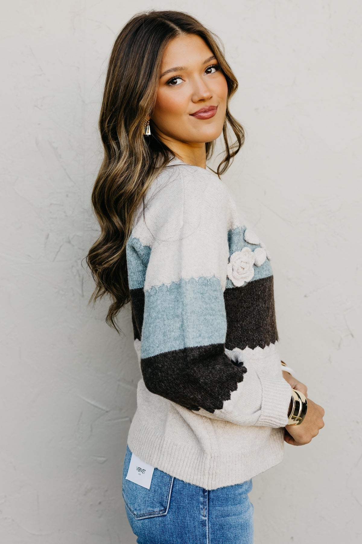 The Rivka Rosette Cardigan
