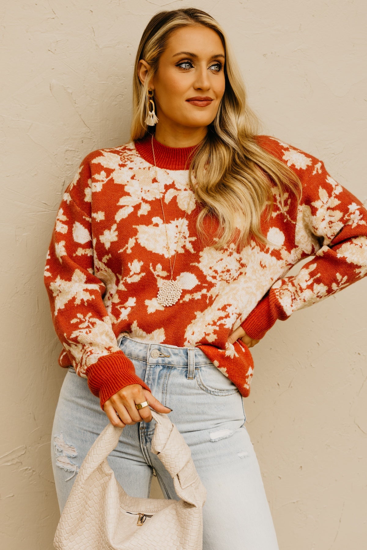 The Ruby Floral Sweater