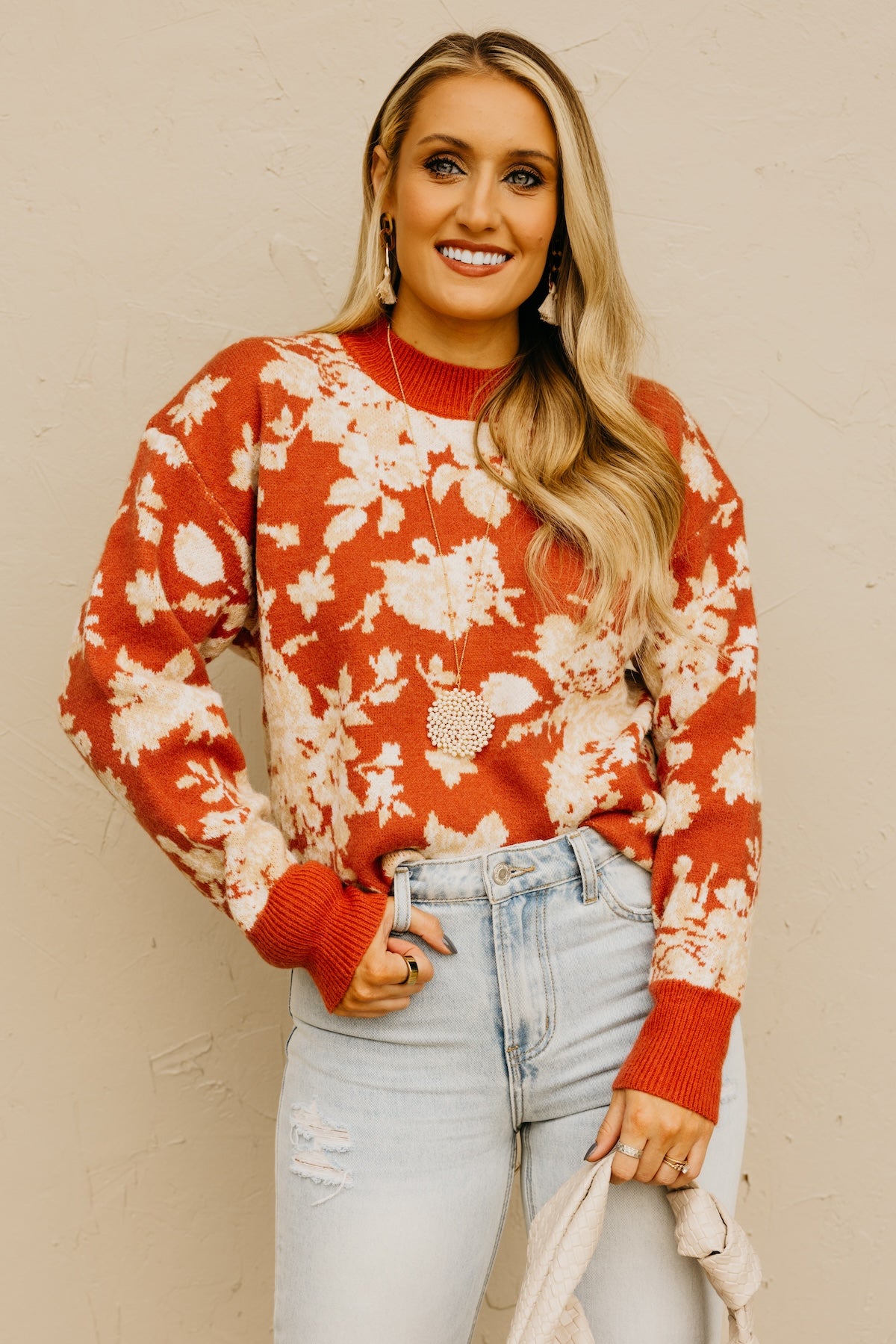 The Ruby Floral Sweater