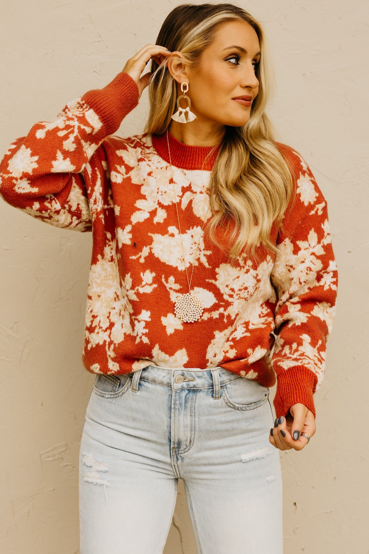 The Ruby Floral Sweater