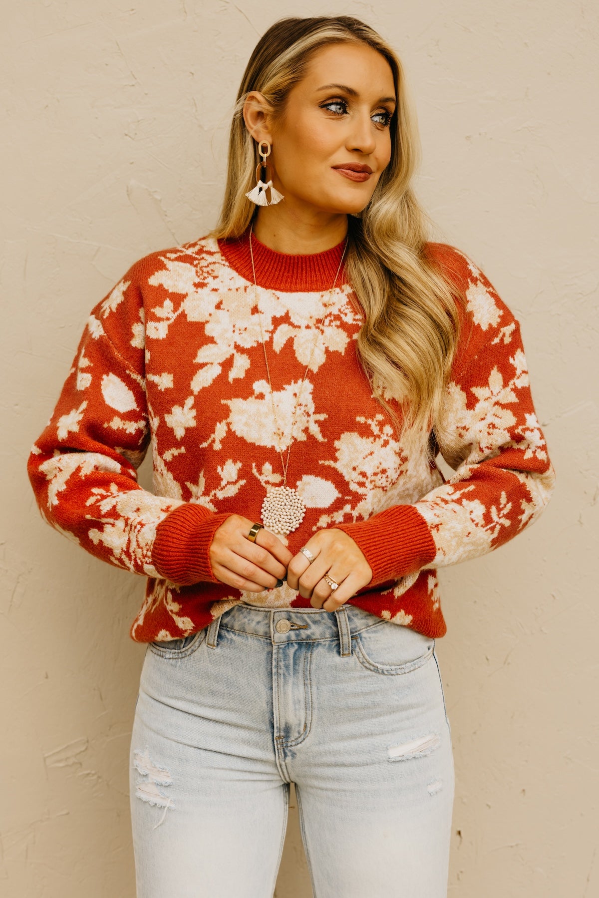 The Ruby Floral Sweater