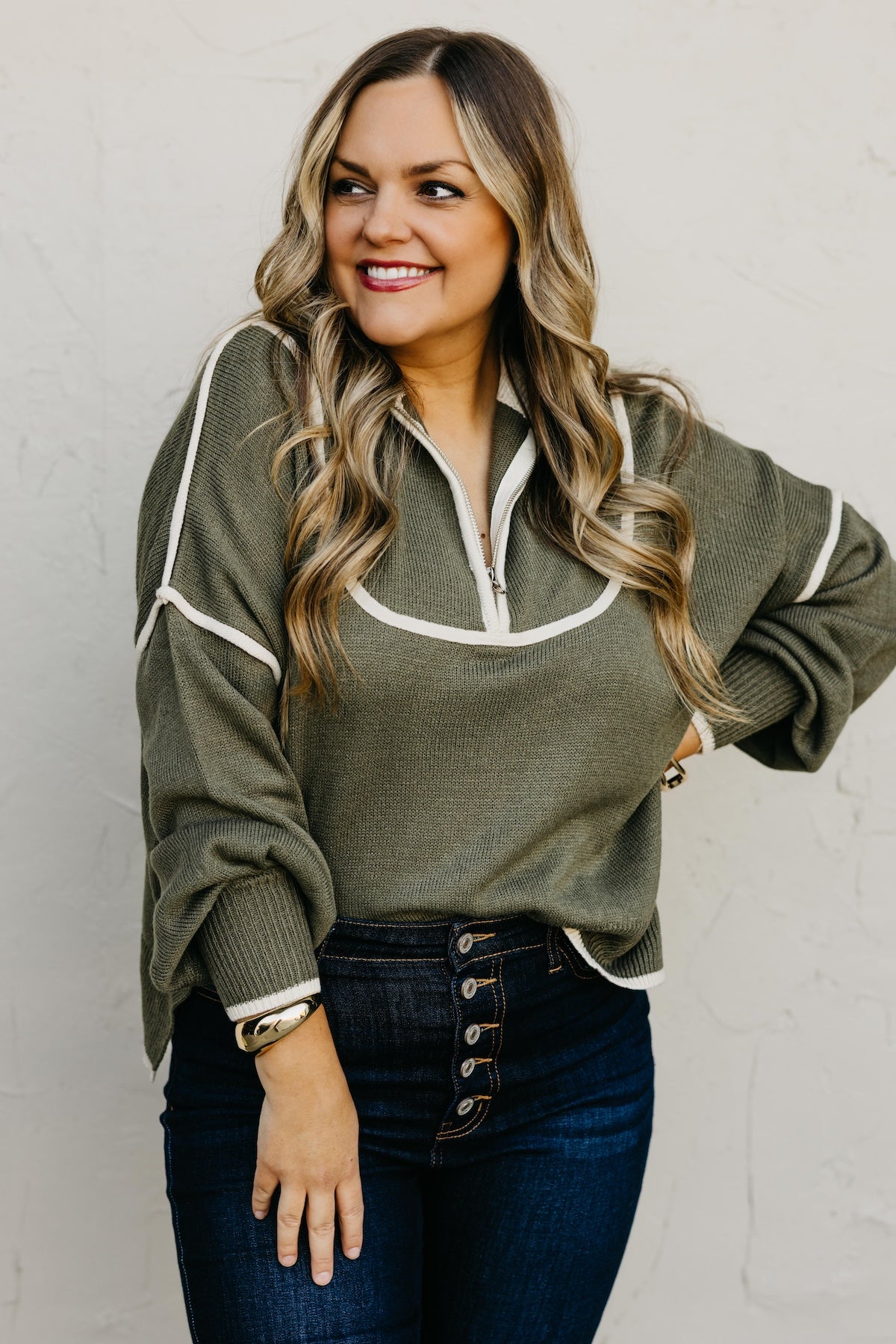 The Estella Zip Sweater