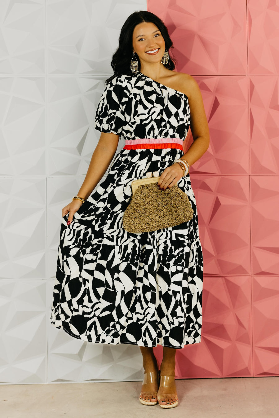 The Aaron One Shoulder Maxi Dress