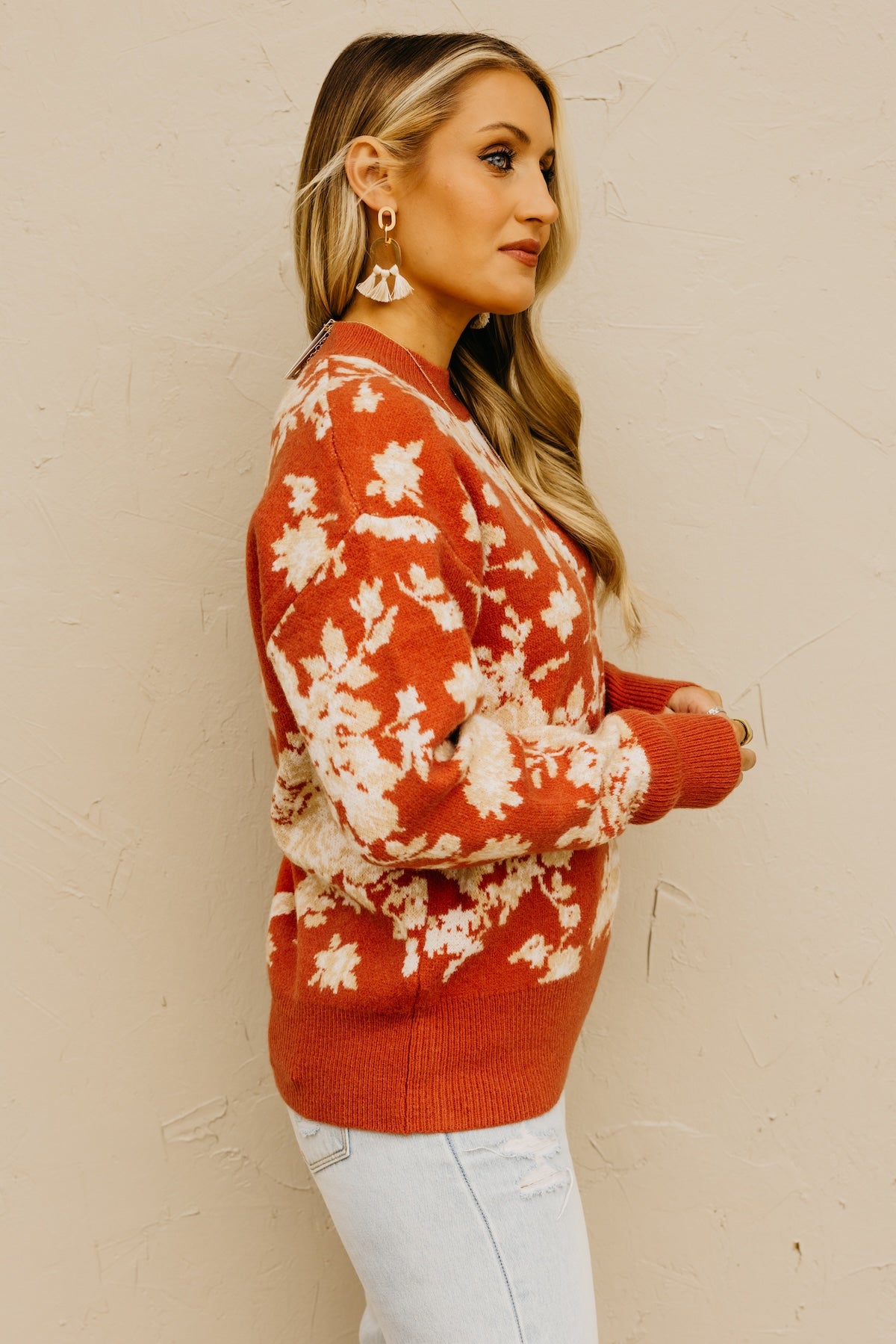 The Ruby Floral Sweater