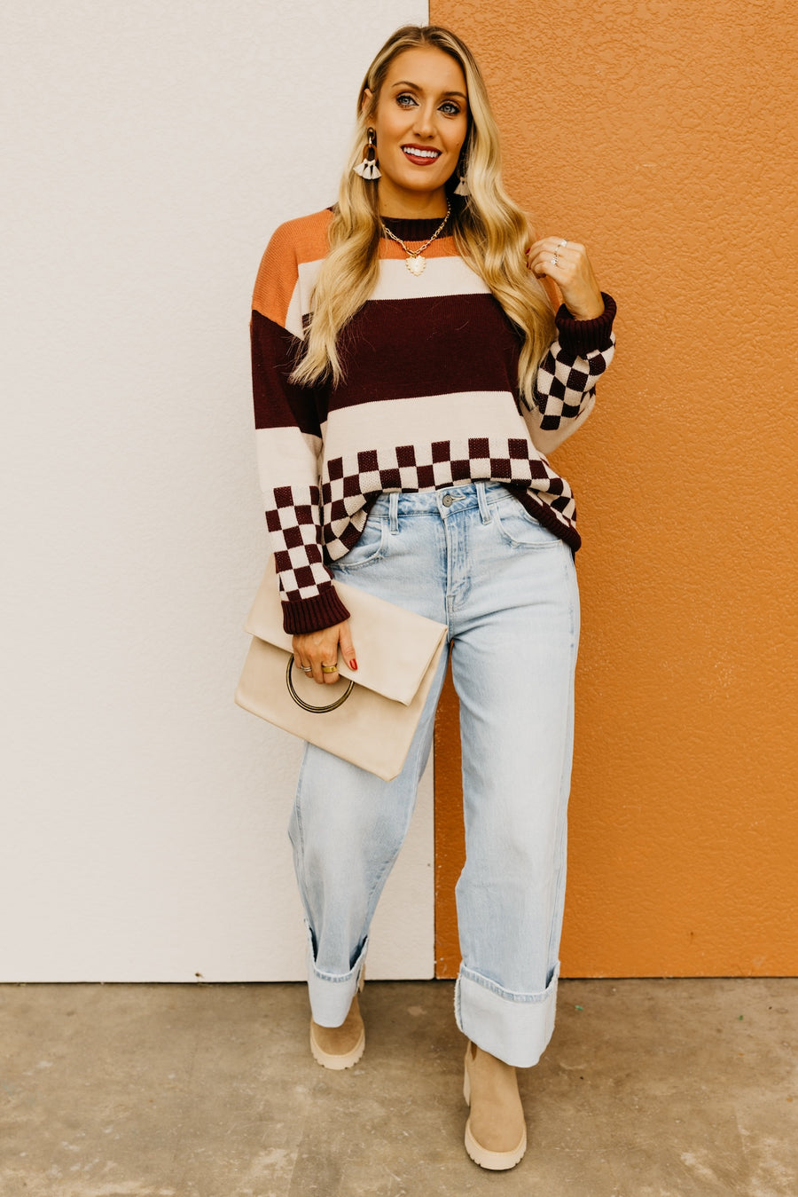 The Dimitri Mixed Pattern Sweater