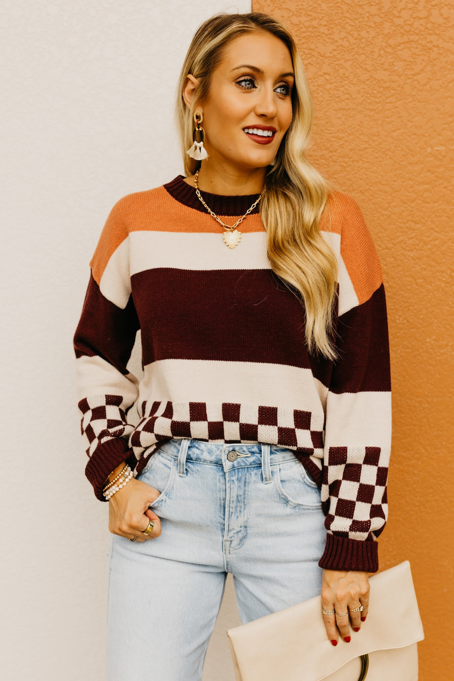 The Dimitri Mixed Pattern Sweater