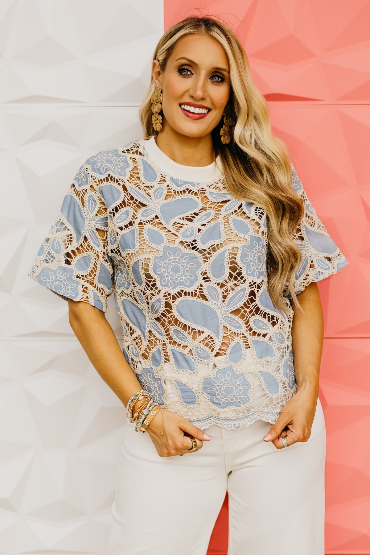 The Luka Crochet Lace Tee