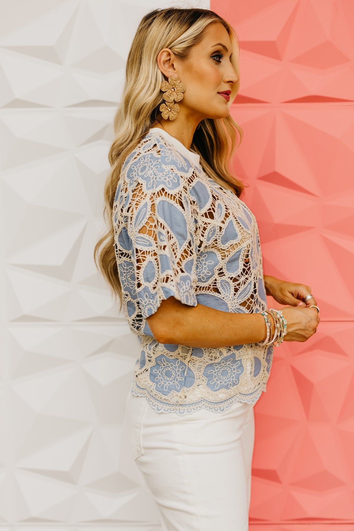 The Luka Crochet Lace Tee