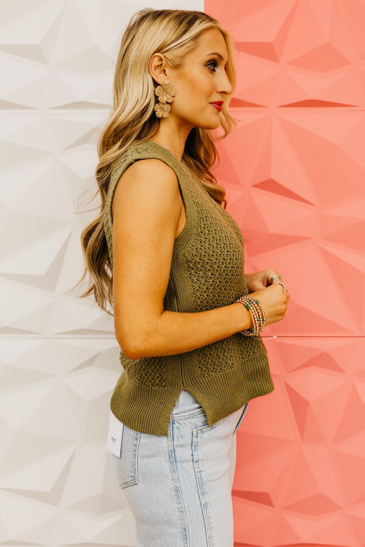 The Maci Sleeveless Knit Sweater Top