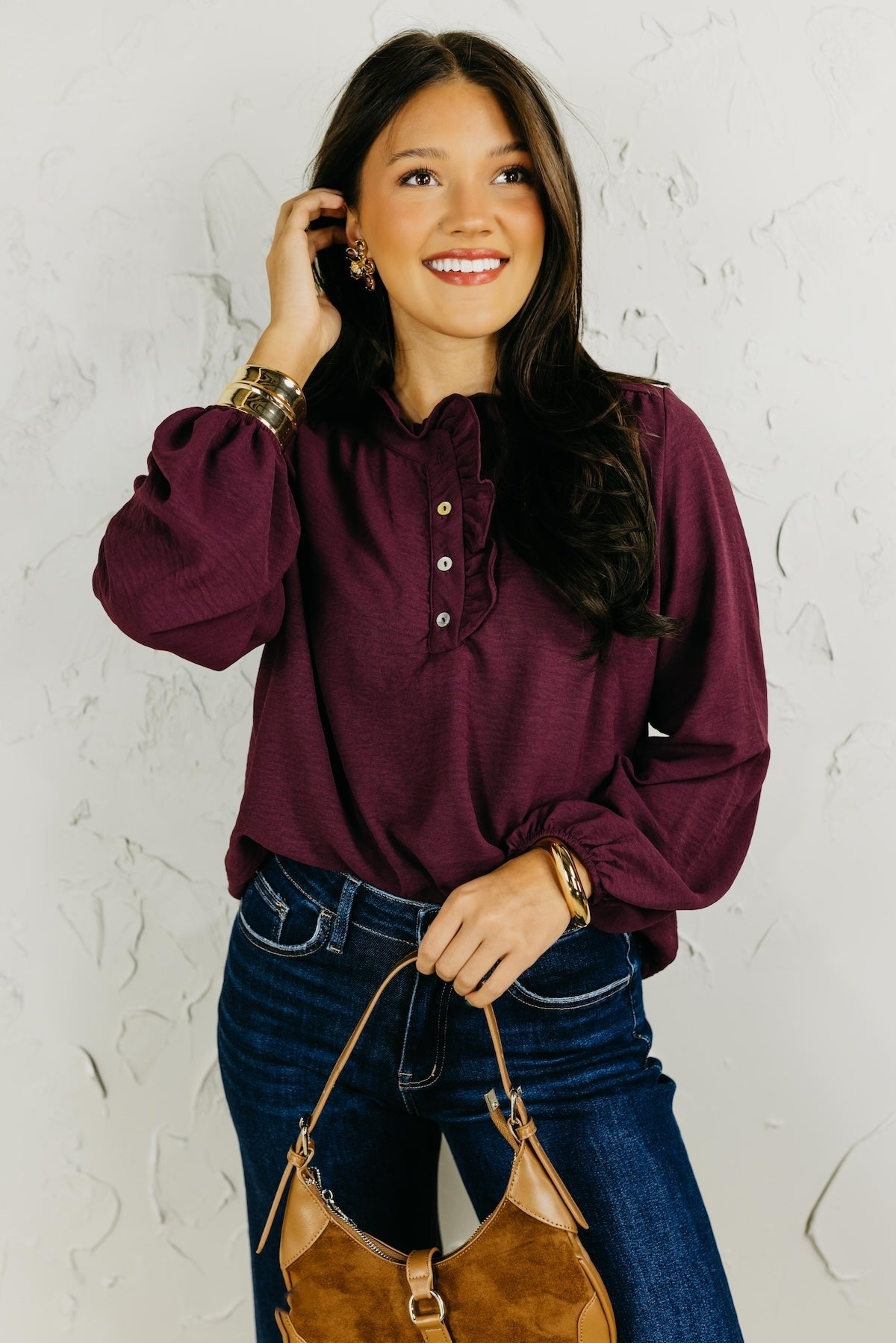The Bart Ruffle Detail Blouse