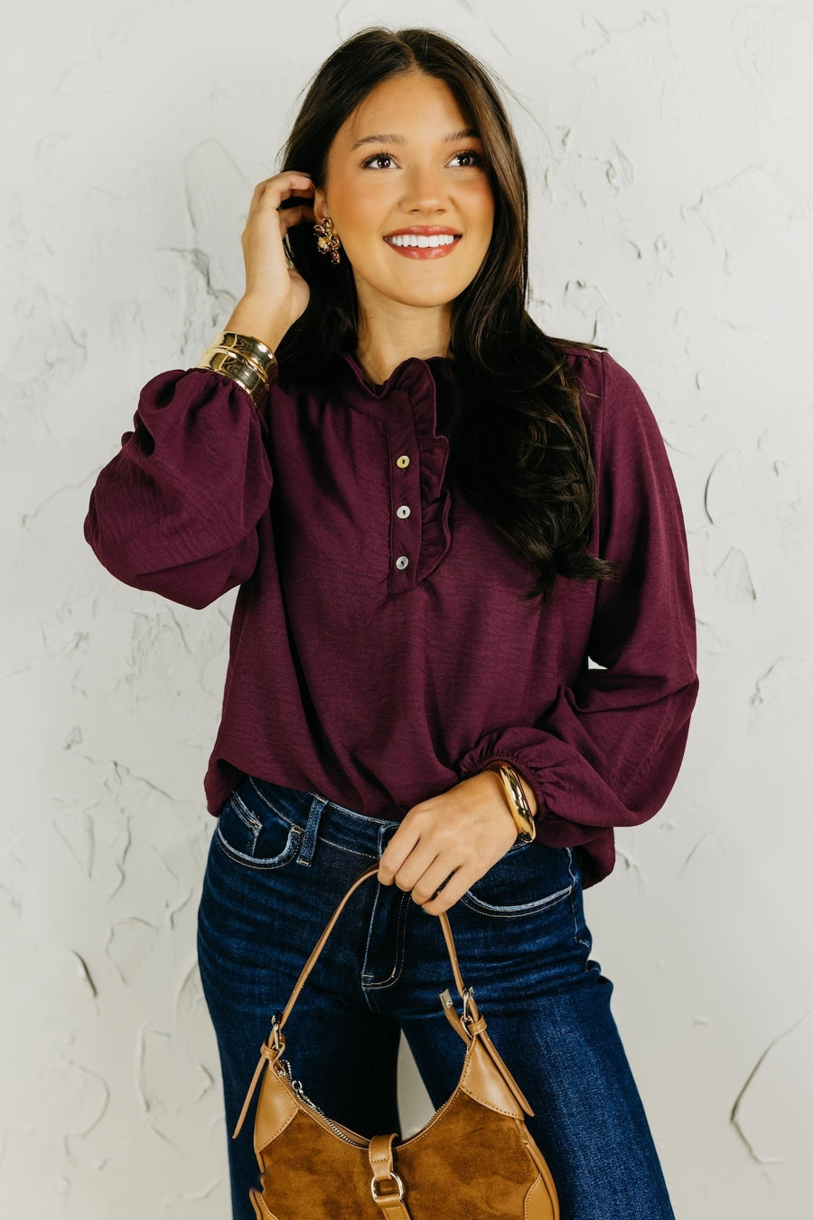The Bart Ruffle Detail Blouse