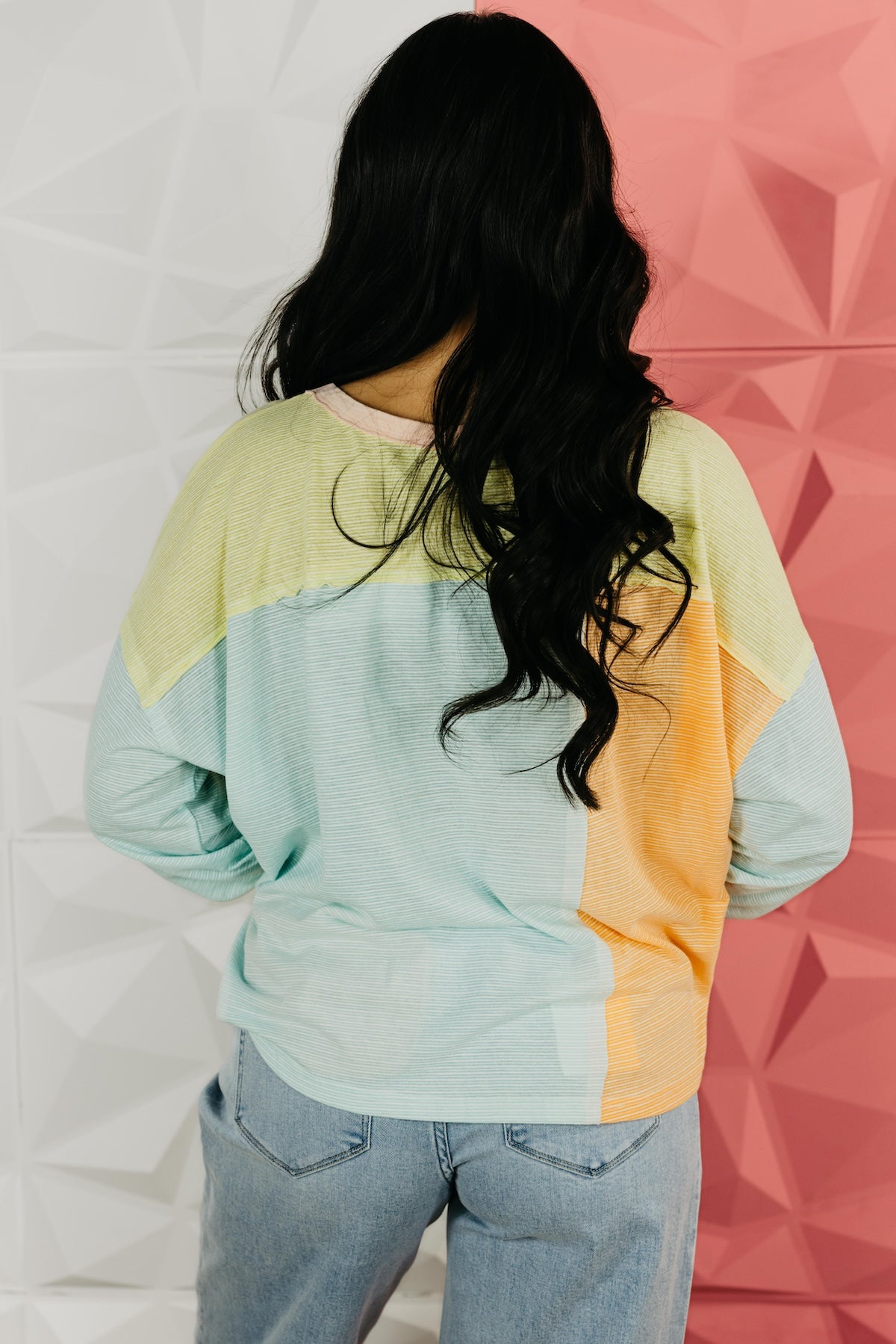 The Daisy Patch Color Block Top