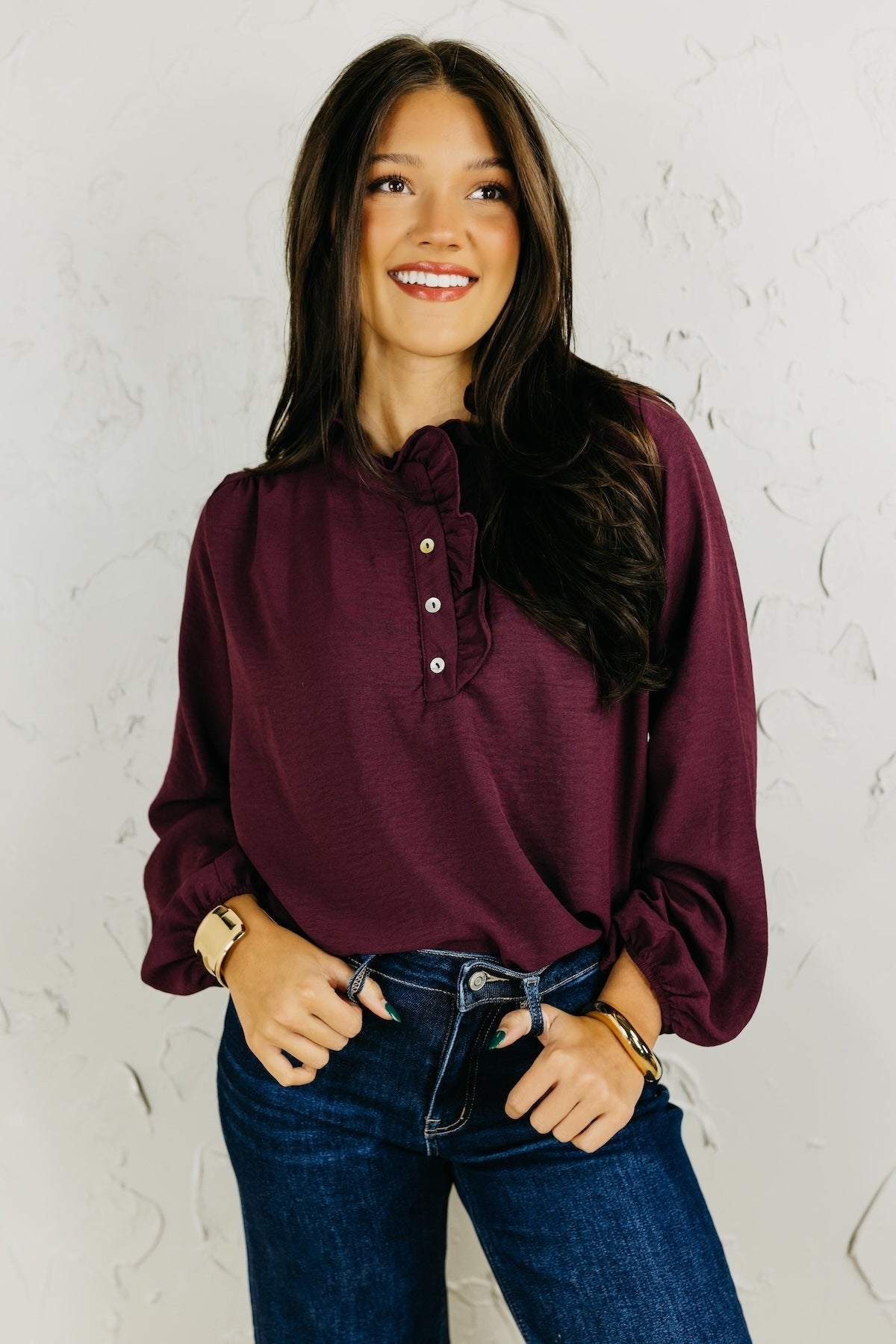 The Bart Ruffle Detail Blouse