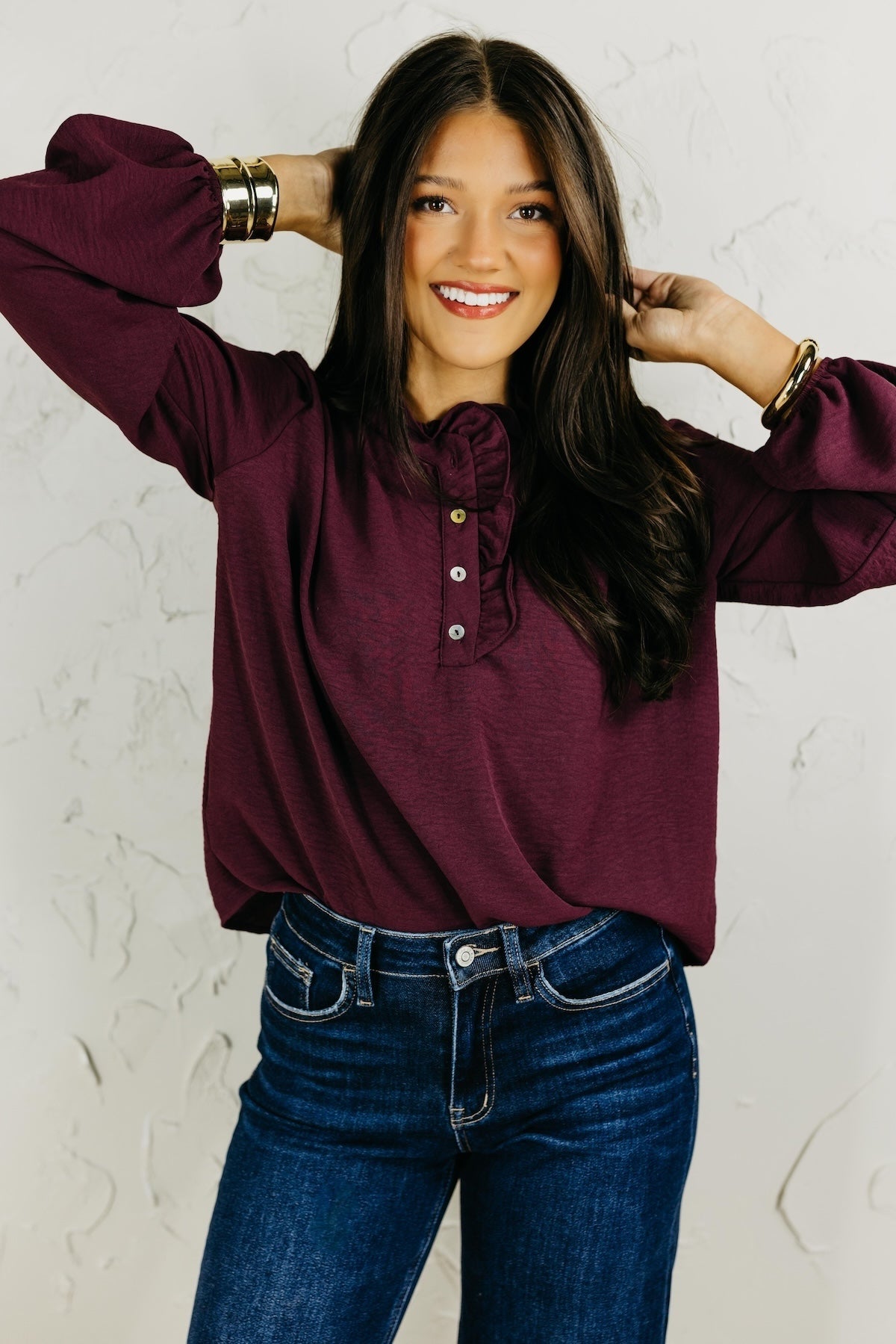 The Bart Ruffle Detail Blouse