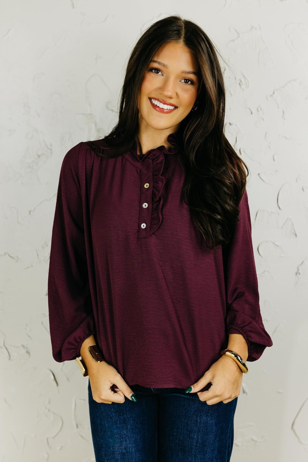 The Bart Ruffle Detail Blouse