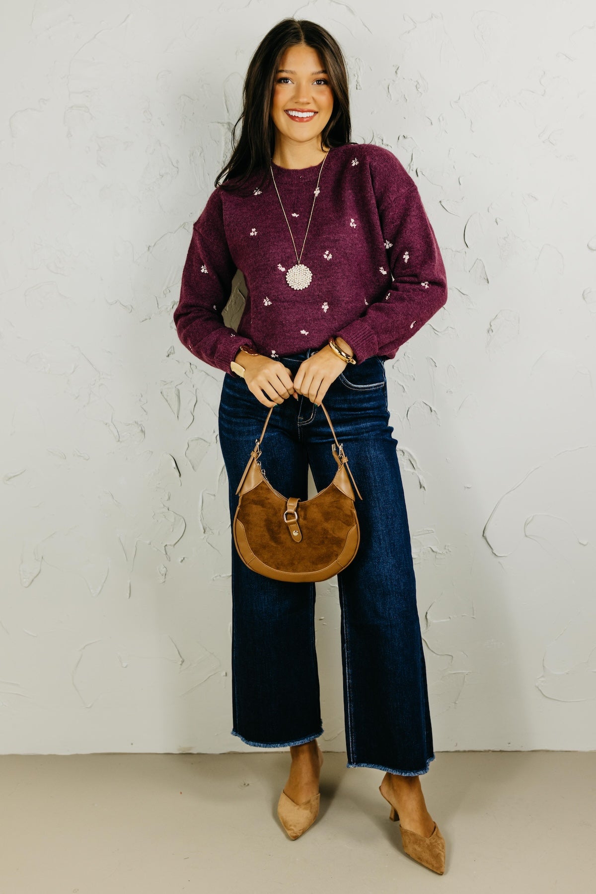 The Grace Ditsy Floral Sweater