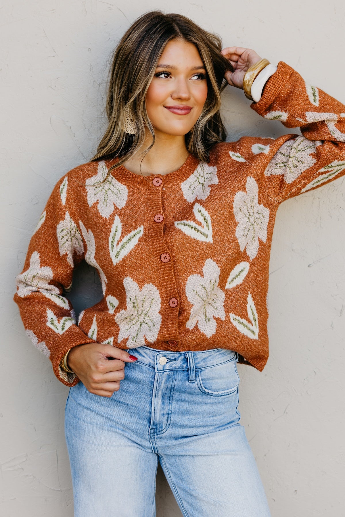 The Murphy Floral Sweater Cardigan | MOD Boutique